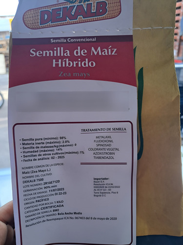 Semillas Maiz Amarillo Hibrido Hr-oro X 1 Kilo 7