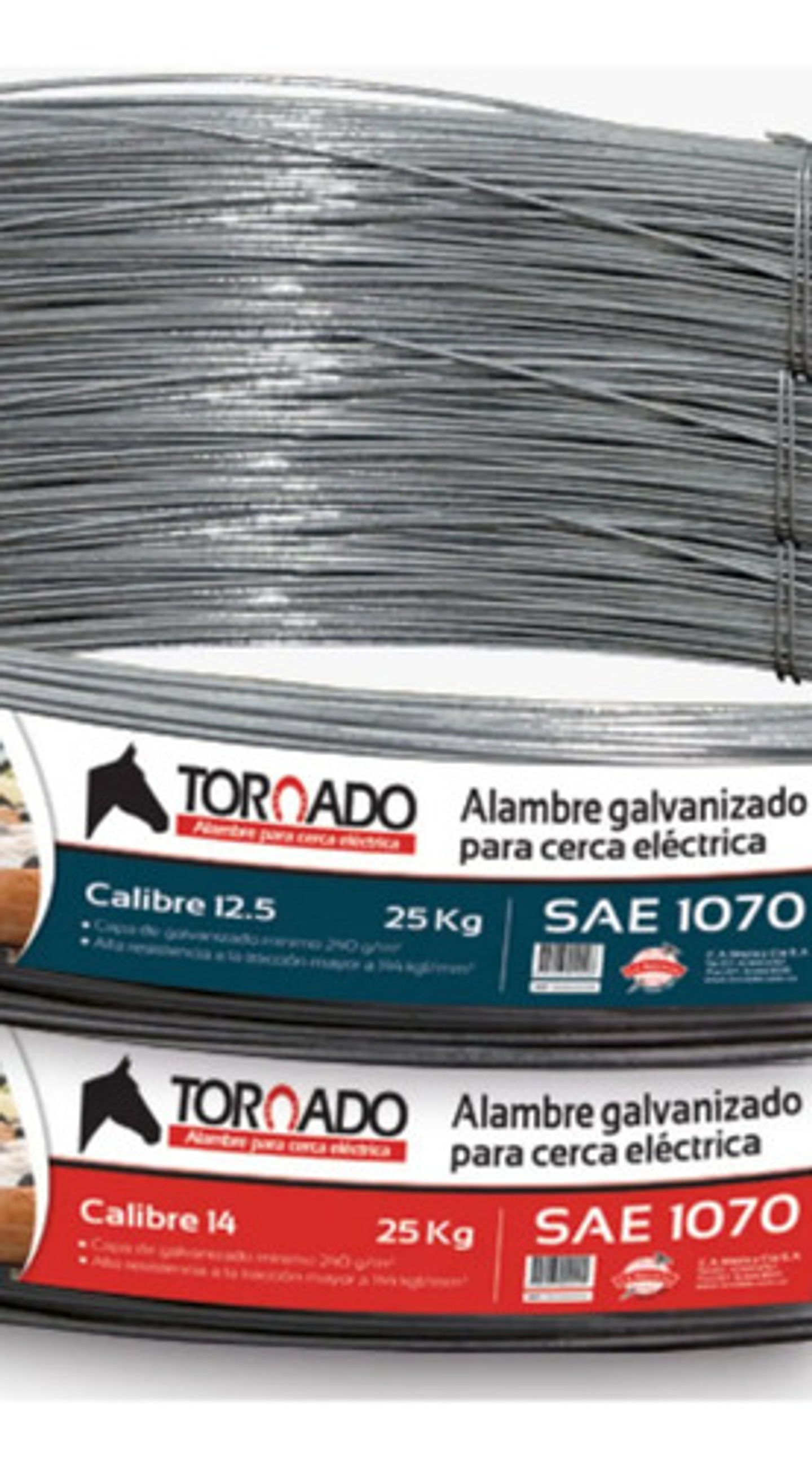 Alambre Mejia Cerca Electrica  N°14 X 25kg X 1020 Mts 3
