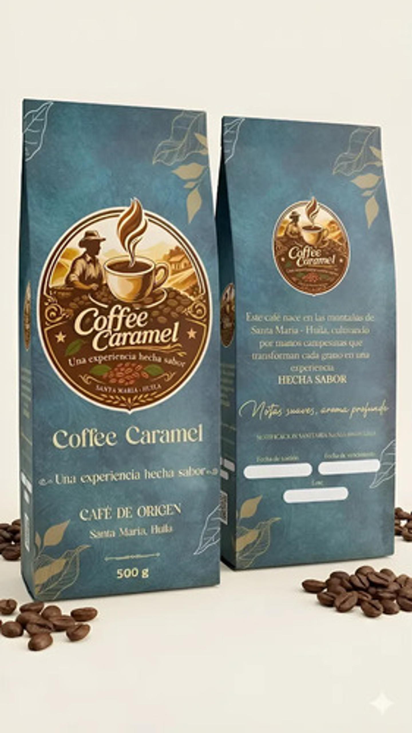 Cafe Molido Coffe Caramel X 500 Gr  Origen Santa Maria Huila 1