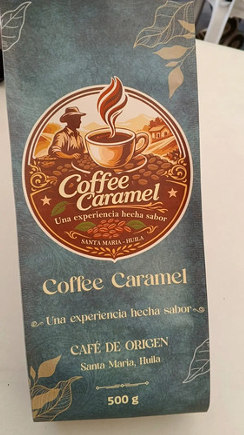 Cafe Molido Coffe Caramel X 500 Gr  Origen Santa Maria Huila