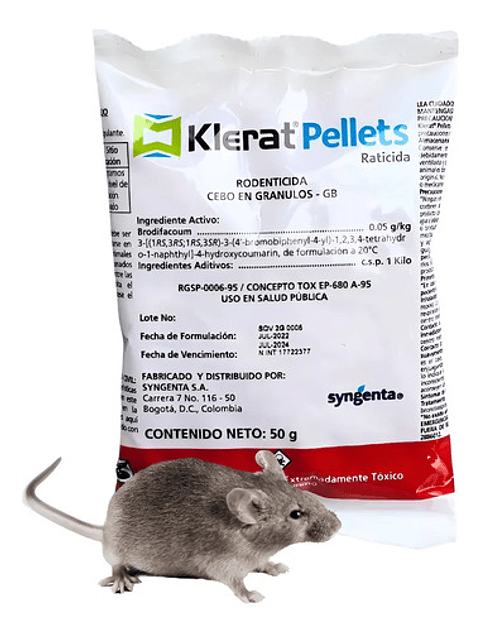 Klerat Veneno Ratones X 50gr