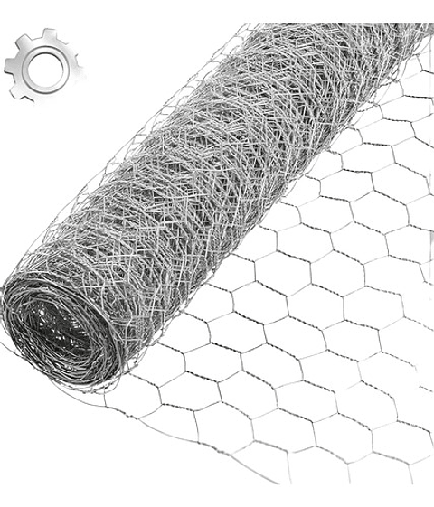 Malla Gallinero Galvanizada 0.9 X 1 1/4pu3.5cm X36 Mts Largo