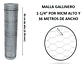 Malla Gallinero Galvanizada 0.9 X 1 1/4pu3.5cm X36 Mts Largo - Miniatura 3