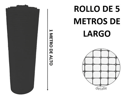 Malla Reja Cuadrada Plastica 16x16mm X 5mt Largo/1mt Alto