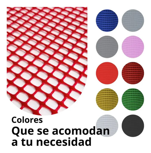 Malla Reja Cuadrada Plastica 16x16mm X 5mt Largo por 1mt Alto 32