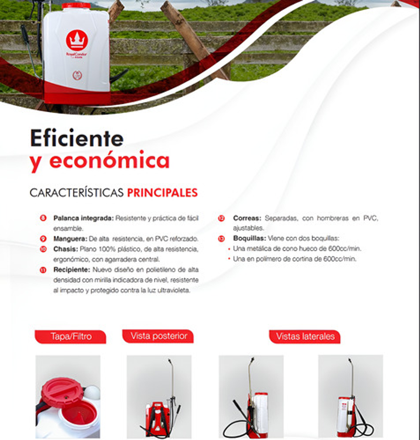 Fumigadora Manual Royalcondor 20 Litros La Aliada 5