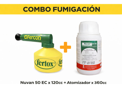 Combo Fumigación Localizada: Nuvan 50 (120cc) + Atomizador 350cc Fertox  | Agrosamario 2