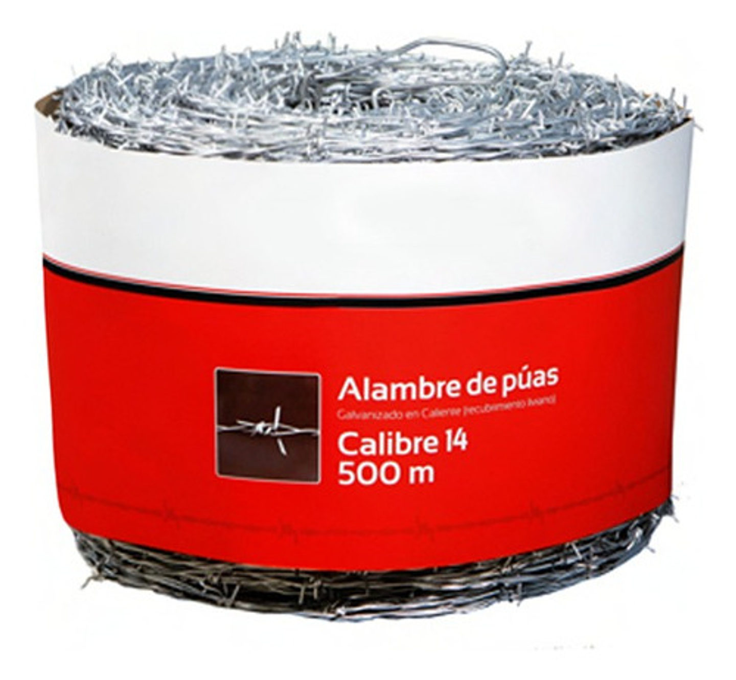 Alambre De Púa Tornado Galvanizado Calibre 14.5 X 500m 1