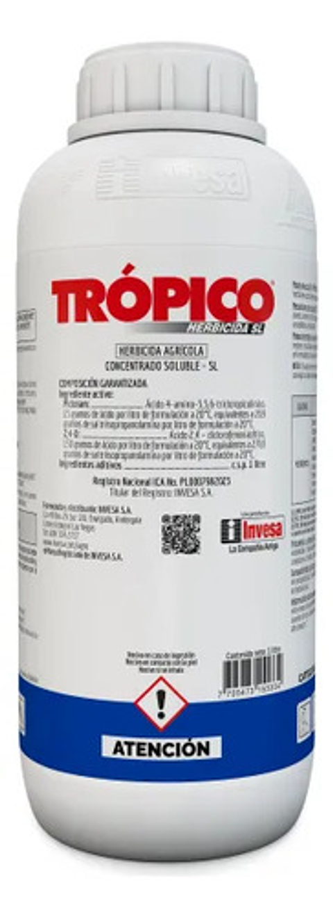 Tropico X Litro- Mata Hoja Ancha En Potreros Amina+picloram