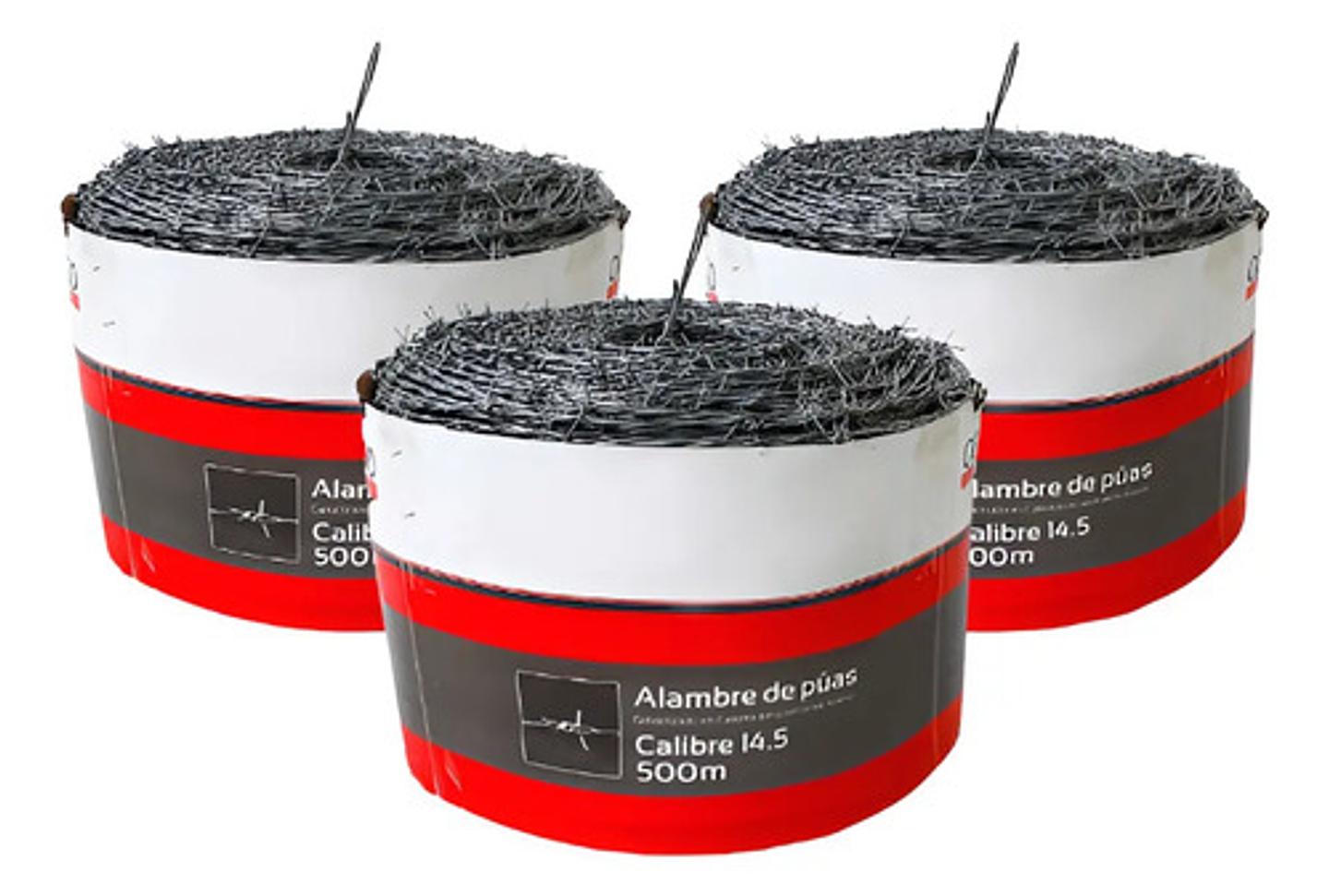 Alambre De Púa Tornado Galvanizado Calibre 14.5 X 500m 1