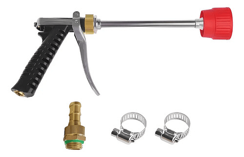 Pistola Pulverizadora Alta Presión Para Manguera Y Adaptador