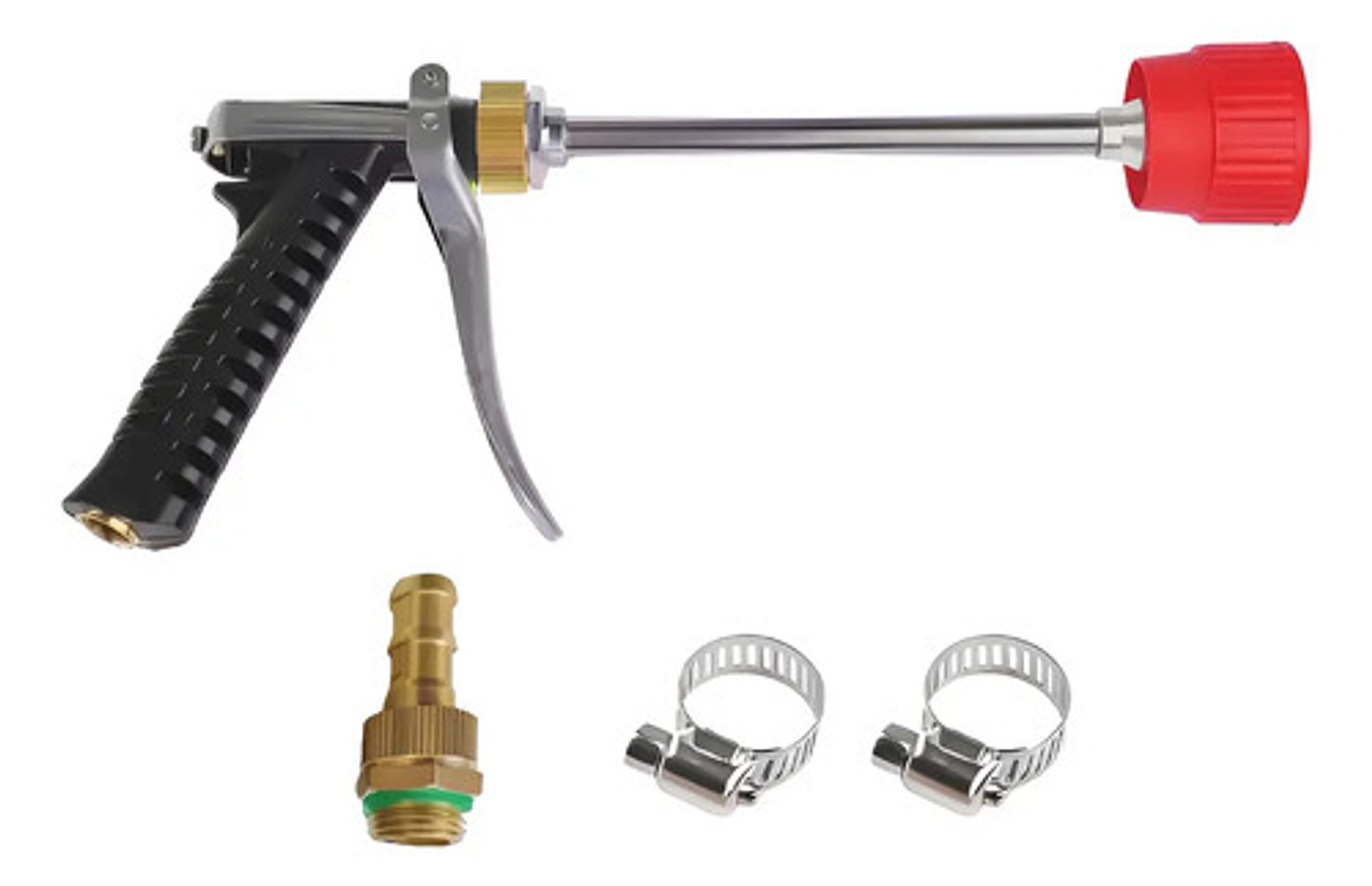Pistola Pulverizadora Alta Presión Para Manguera Y Adaptador 1