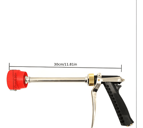 Pistola Pulverizadora Alta Presión Para Manguera Y Adaptador