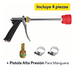 Pistola Pulverizadora Alta Presión Para Manguera Y Adaptador - Miniatura 3