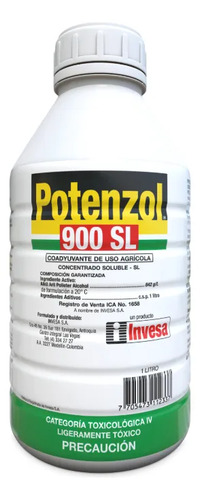 Potenzol 900sl Invesa - Coadyuvante Dispersante Agrícola X L 2