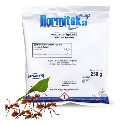 Hormitek Cebo Granulado 250 -500 gr (Abamectina) - Control Hormiga Arriera | Agrosamario 1