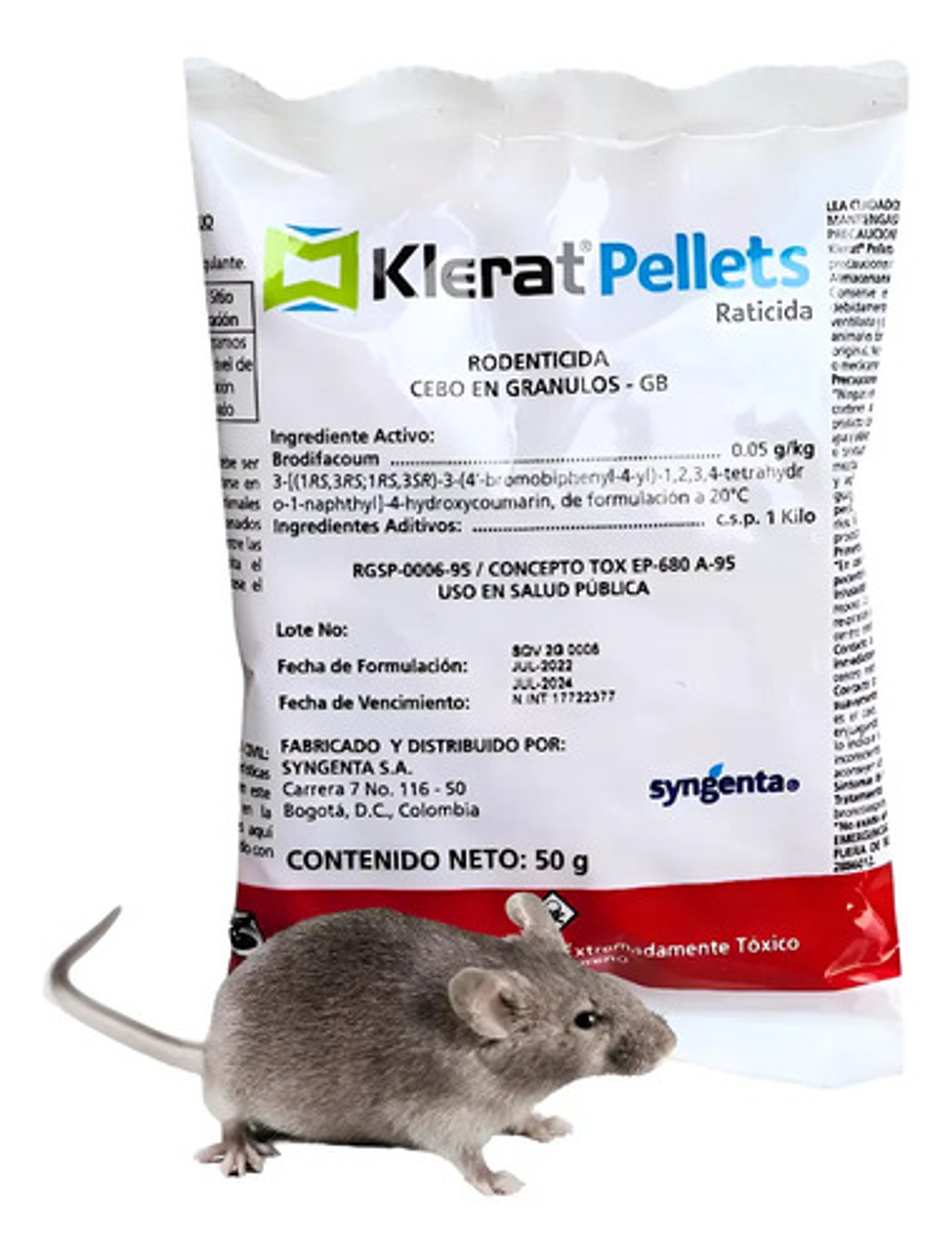 Klerat Veneno Ratones Caja 6 Sobres X 50gr 3