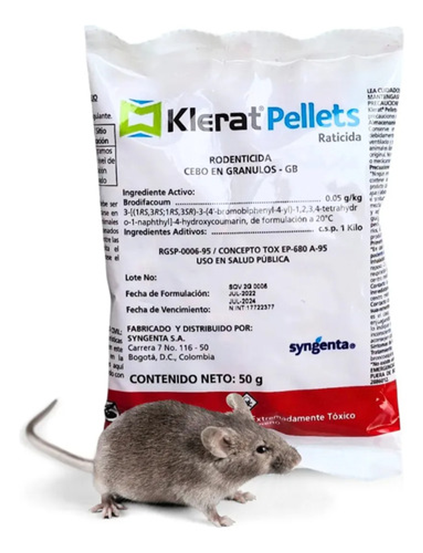 Klerat Veneno Ratones Caja 6 Sobres X 50gr 6