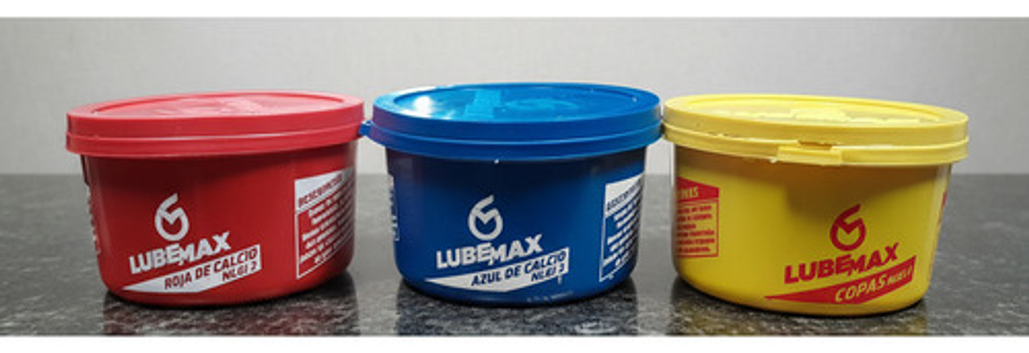 Grasa Roja Azul Amarilla De Calcio X 330gr Lubemax (cajax24) 4
