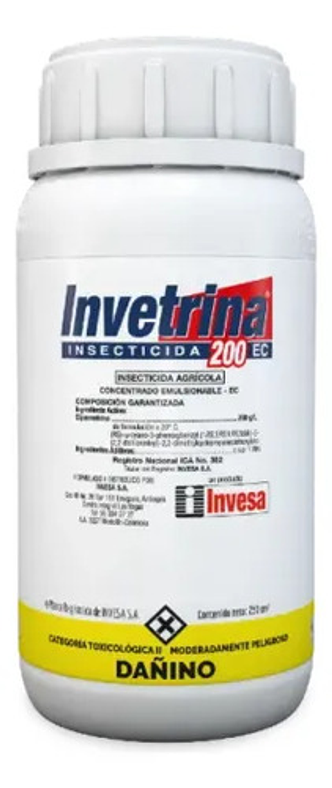 Invetrina X Litro Cipermetrina  200 Ec  X 250 Ml