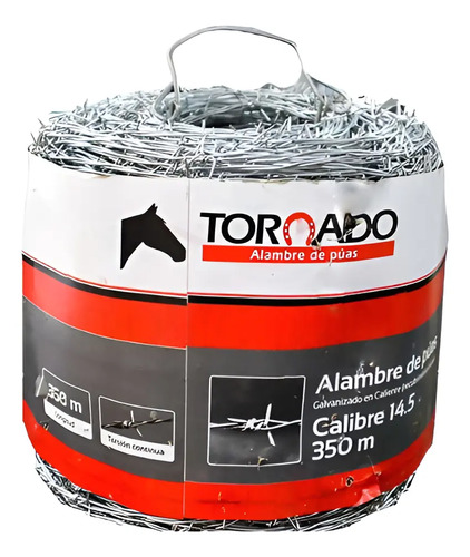Alambre de Púas Tornado - Alta Resistencia (12.5- 14.5  Calibres) | Agrosamario 1