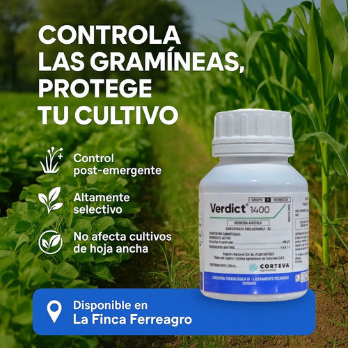 Verdict Herbicida Control De Maleza Gramíneas X Litro 4