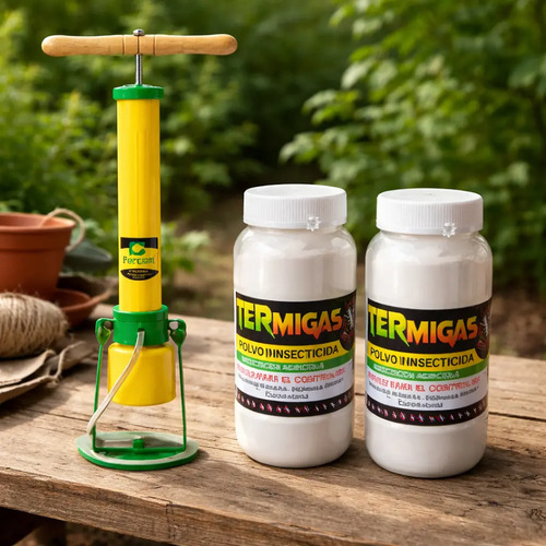 Combo Hormiguicida: Bomba Insufladora 500g + 2 Termigas Polvo x 500g | Agrosamario 2