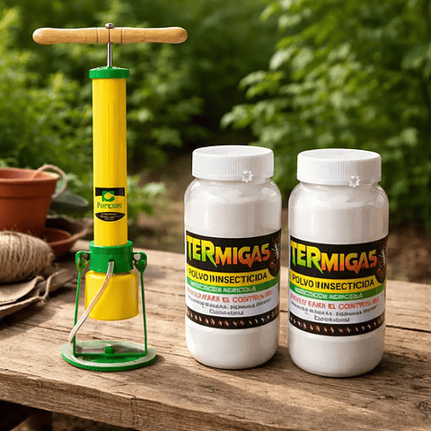 Bomba Insufladora Mata Hormigas  500 Gr + 2 Termigas X 500 G