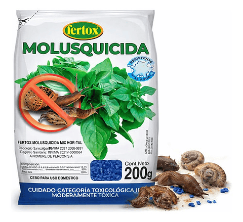 Cebo Molusquicidad  Control Caracol Y Babosas  200g Jardin
