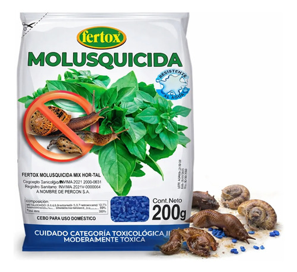 Cebo Molusquicidad  Control Caracol Y Babosas  200g Jardin 1