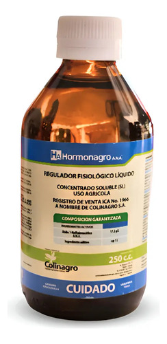 Hormonagro Ana  250cc - Litro - Regulador de Floración y Anticaída de Frutos | Agrosamario 2