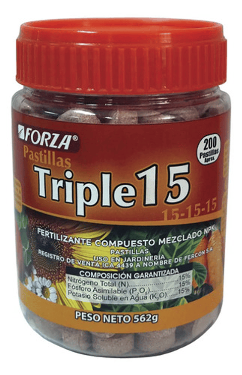 Fertilizante Triple 15 Pastilla Fercon 562 Gr