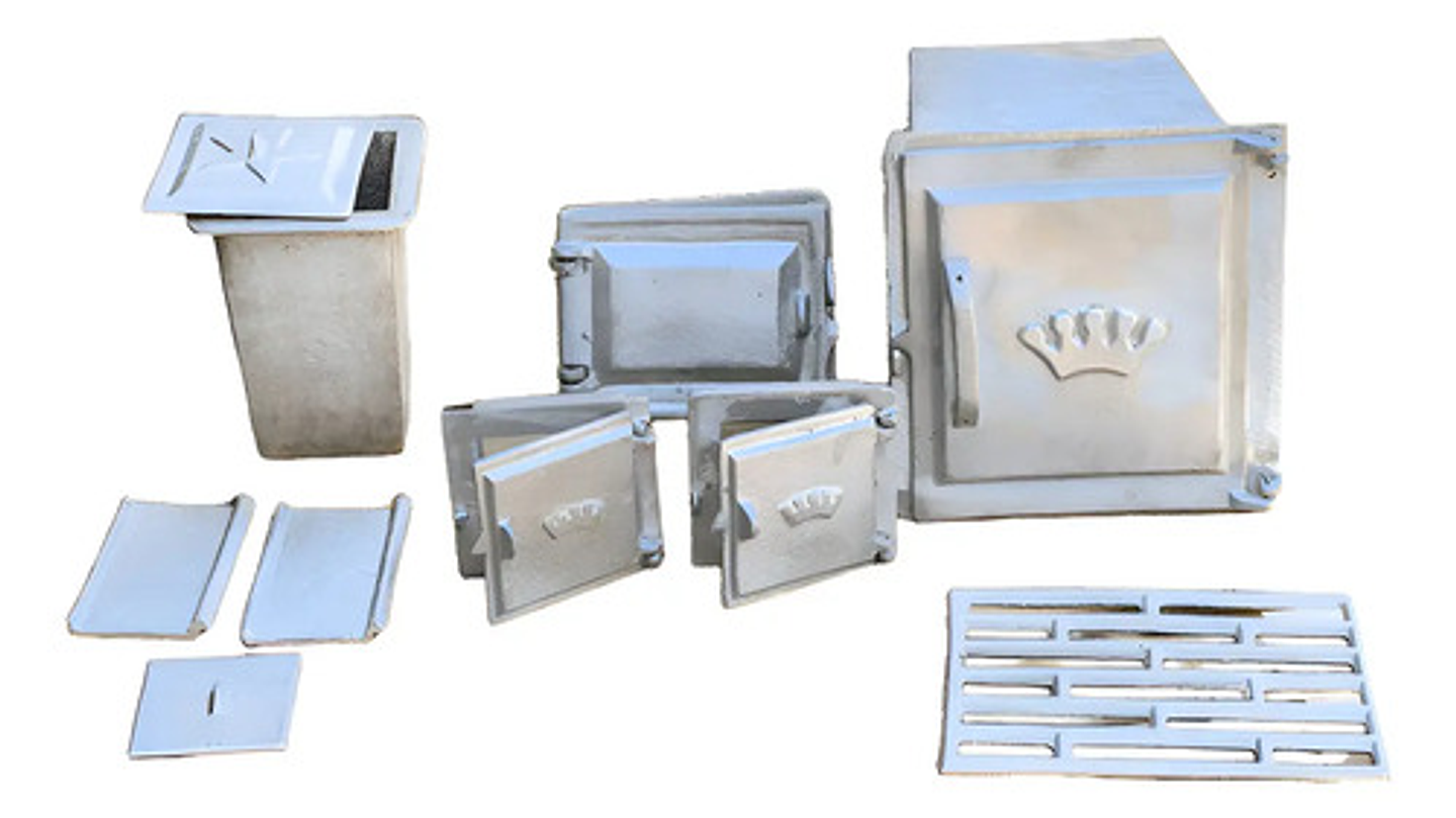 Estufa Leña /herrajes En Aluminio Fundido 1