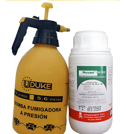 Bomba Fumigadora Jardine 3 Litro Mas Nuvan 50