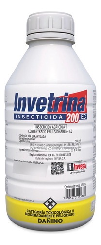 Invetrina 200 EC (Cipermetrina) x 250 ml y Litro - Control de Plagas | Agrosamario 2