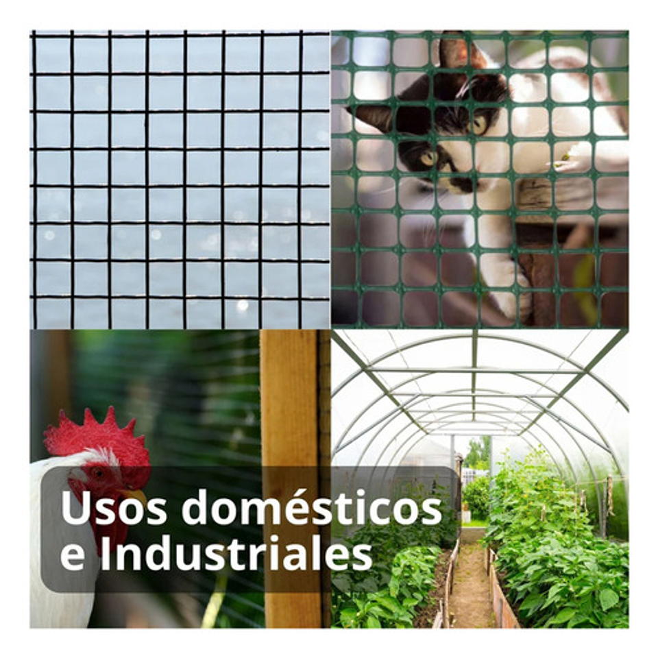 Malla Reja Cuadrada Plastica 16x16mm X 5mt Largo/1mt Alto 6