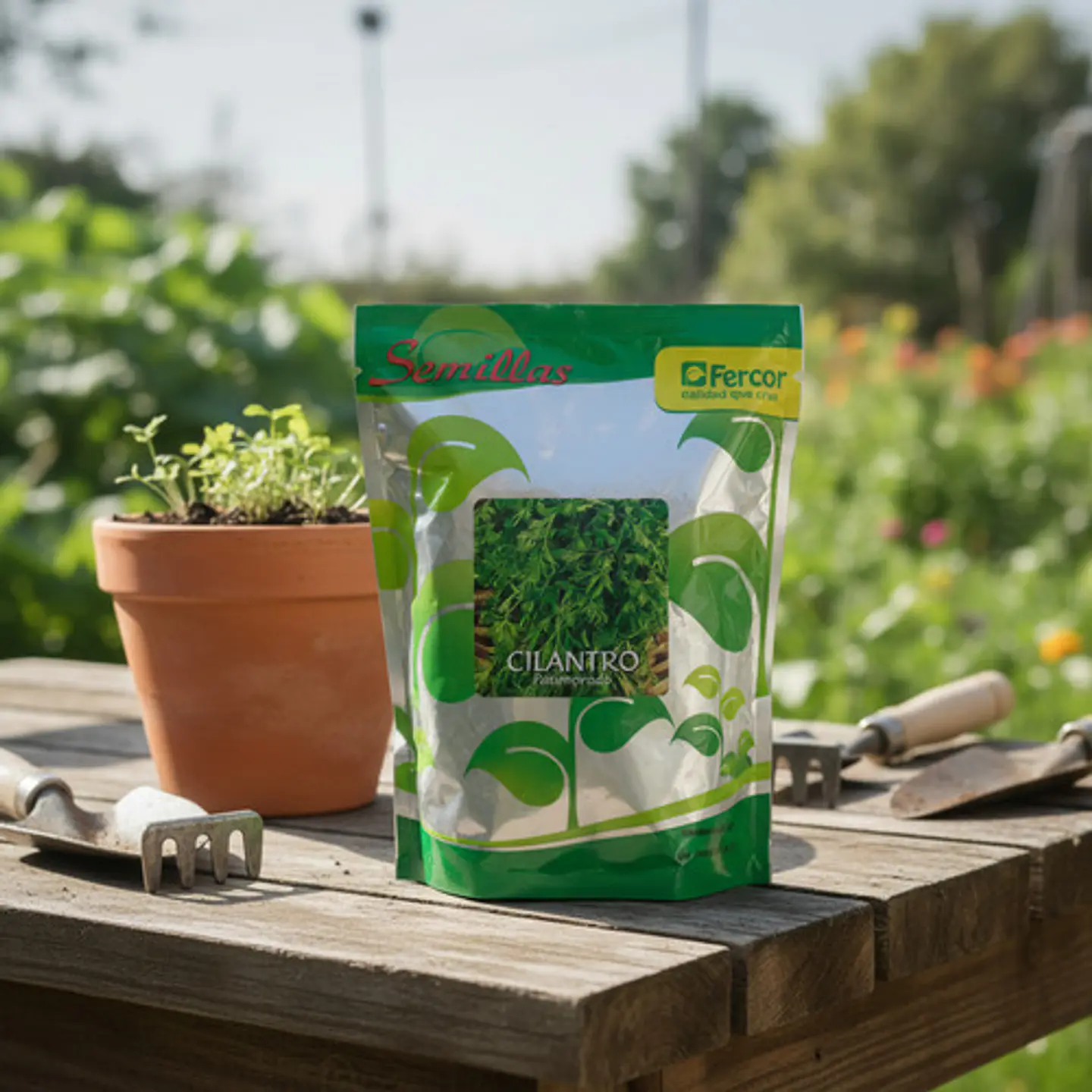 Semilla Cilantro Patimorado X Libra Fercon - Alta Germinación | Agrosamario 4