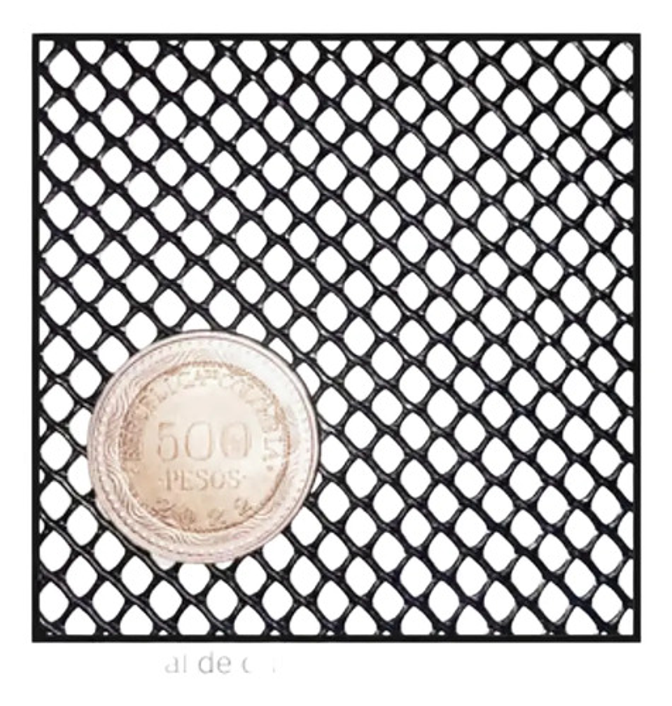 Malla Cafetera Plástica Negra Superior 4x4mm X 1.5 X 15 Met 2