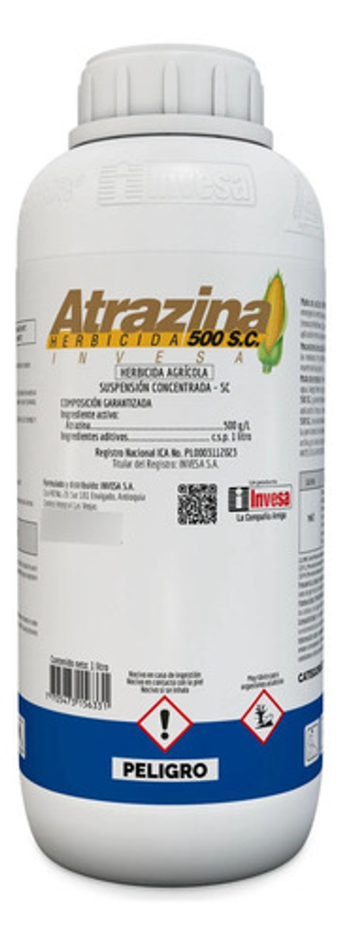 Atrazina 500 Sc  Control Malezas En Maíz Y Caña Invesa Litro