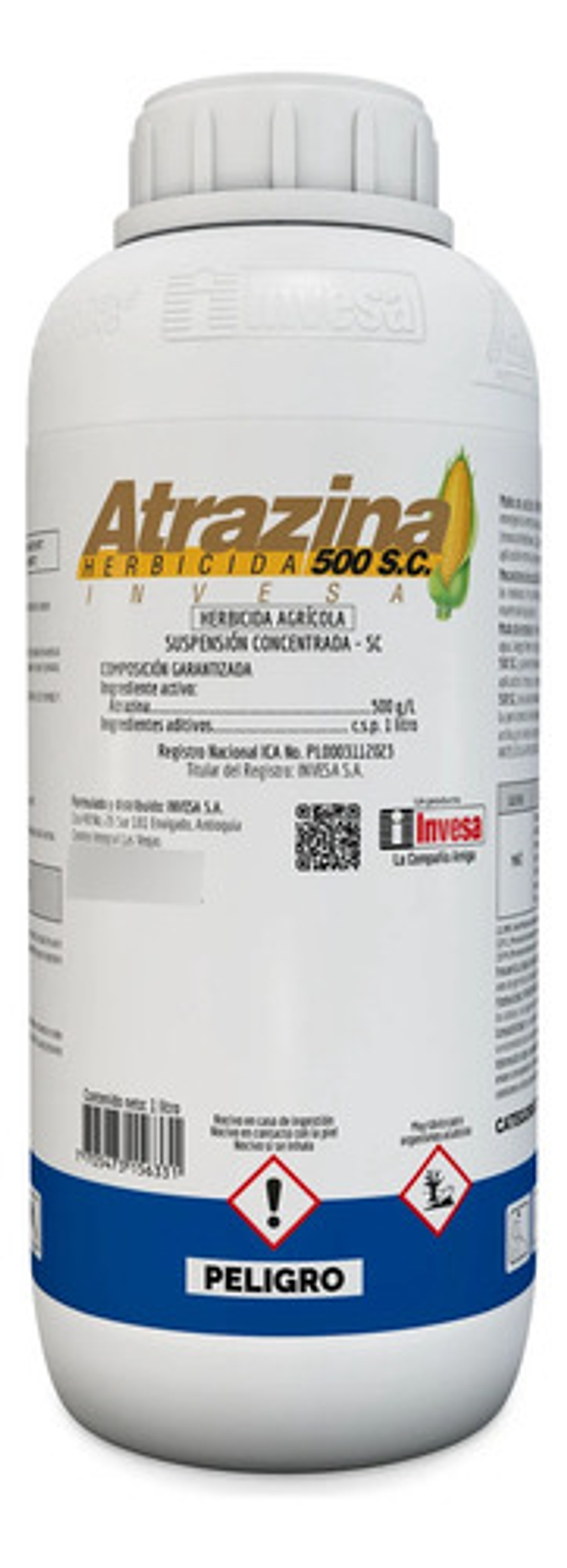 Atrazina 500 Sc  Control Malezas En Maíz Y Caña Invesa Litro 2
