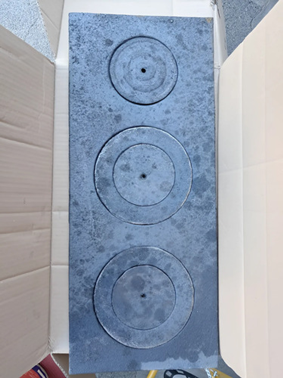 Plancha Para Estufa De Leña 3 Puestos 69cm X 29 Cm 2