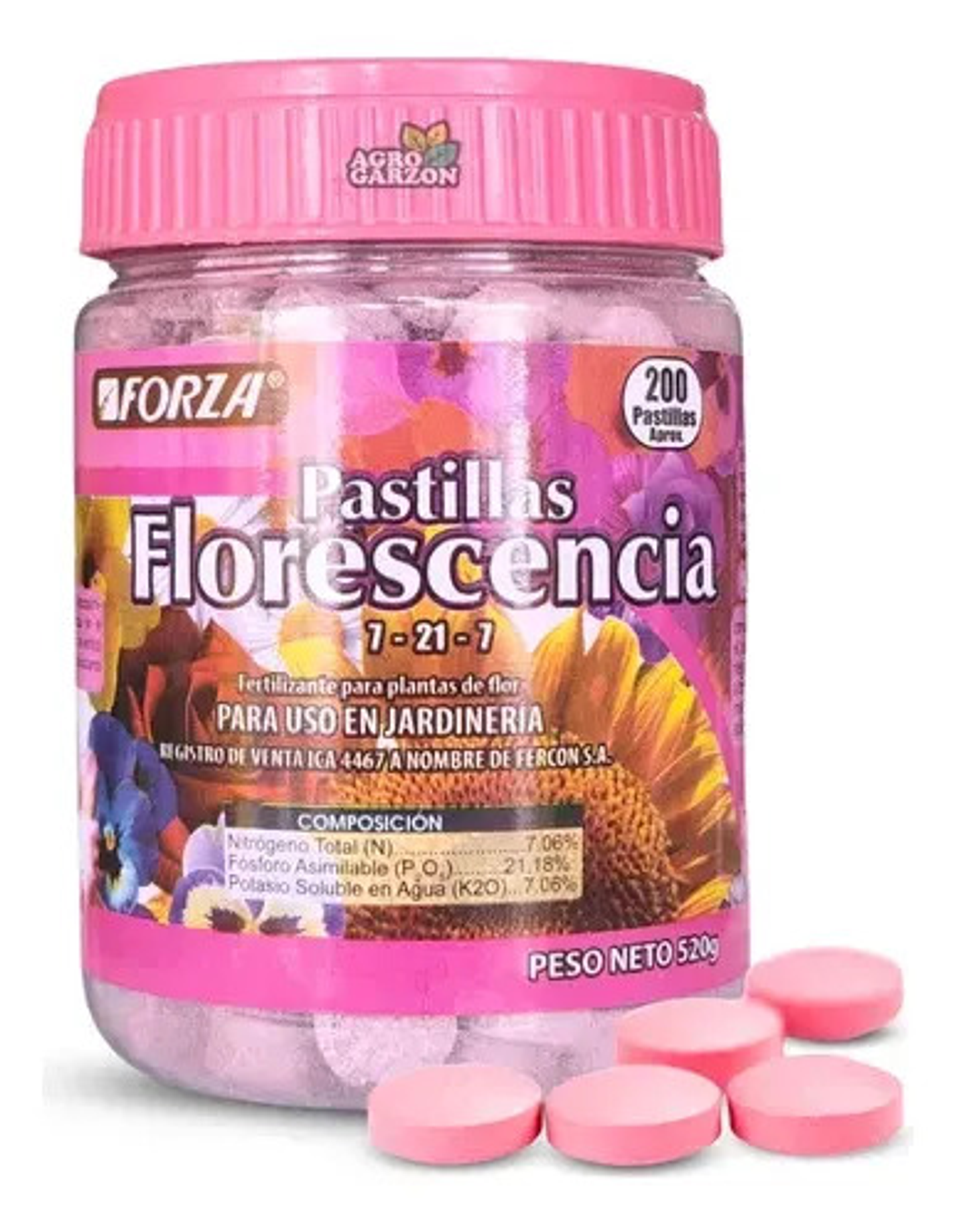 Fertilizante Florescencia  Pastilla Fercon 520 Gr 1