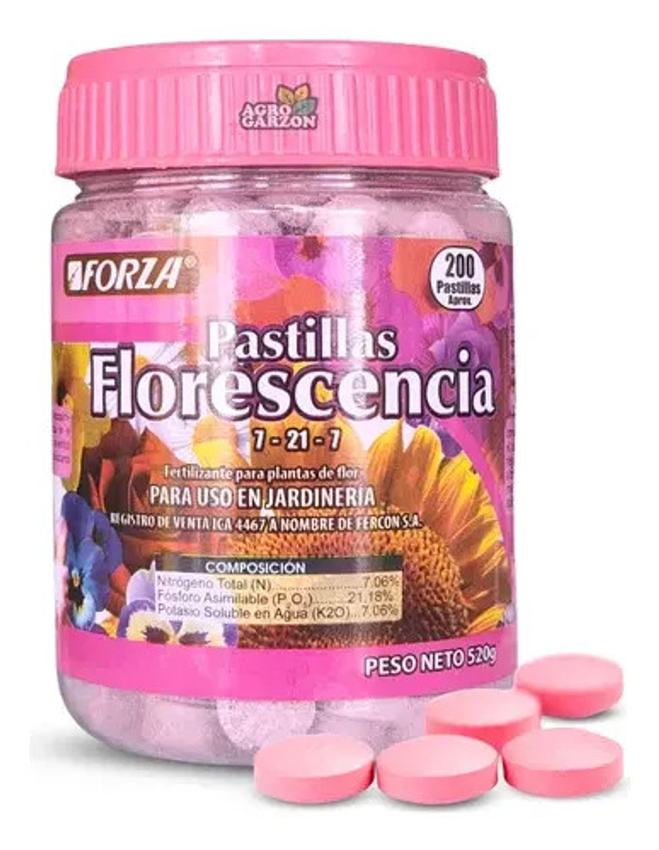 Fertilizante Florescencia  Pastilla Fercon 520 Gr 1