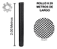 Malla Cafetera Plástica Negra Superior 4x4mm X 2 X 20 Metros - Miniatura 2