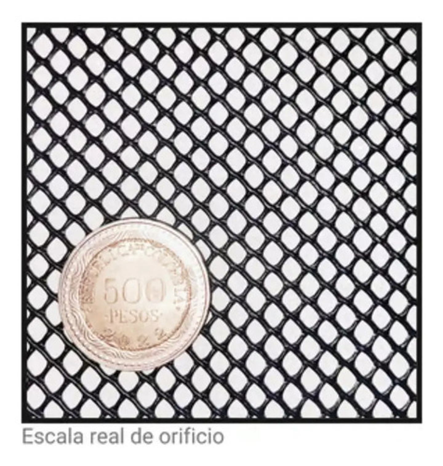 Malla Cafetera Plástica Negra Superior 4x4mm X 2 X 20 Metros 3