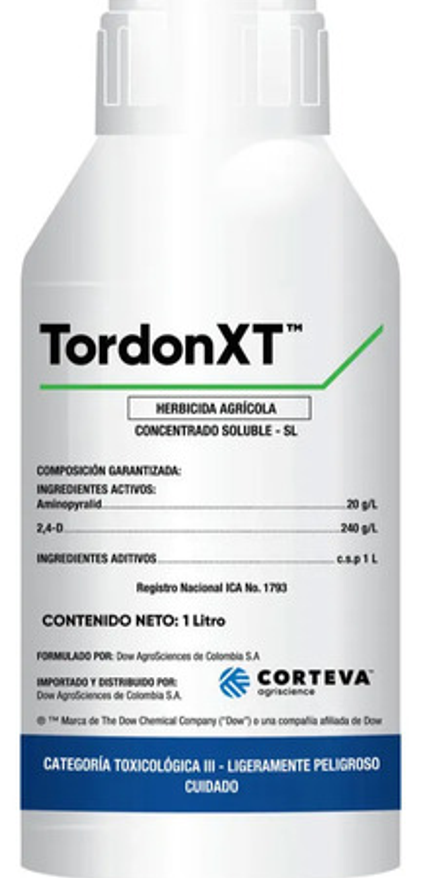 Herbicida Tordon Xl X Litro - Mata Hoja Ancha En Potreros 1