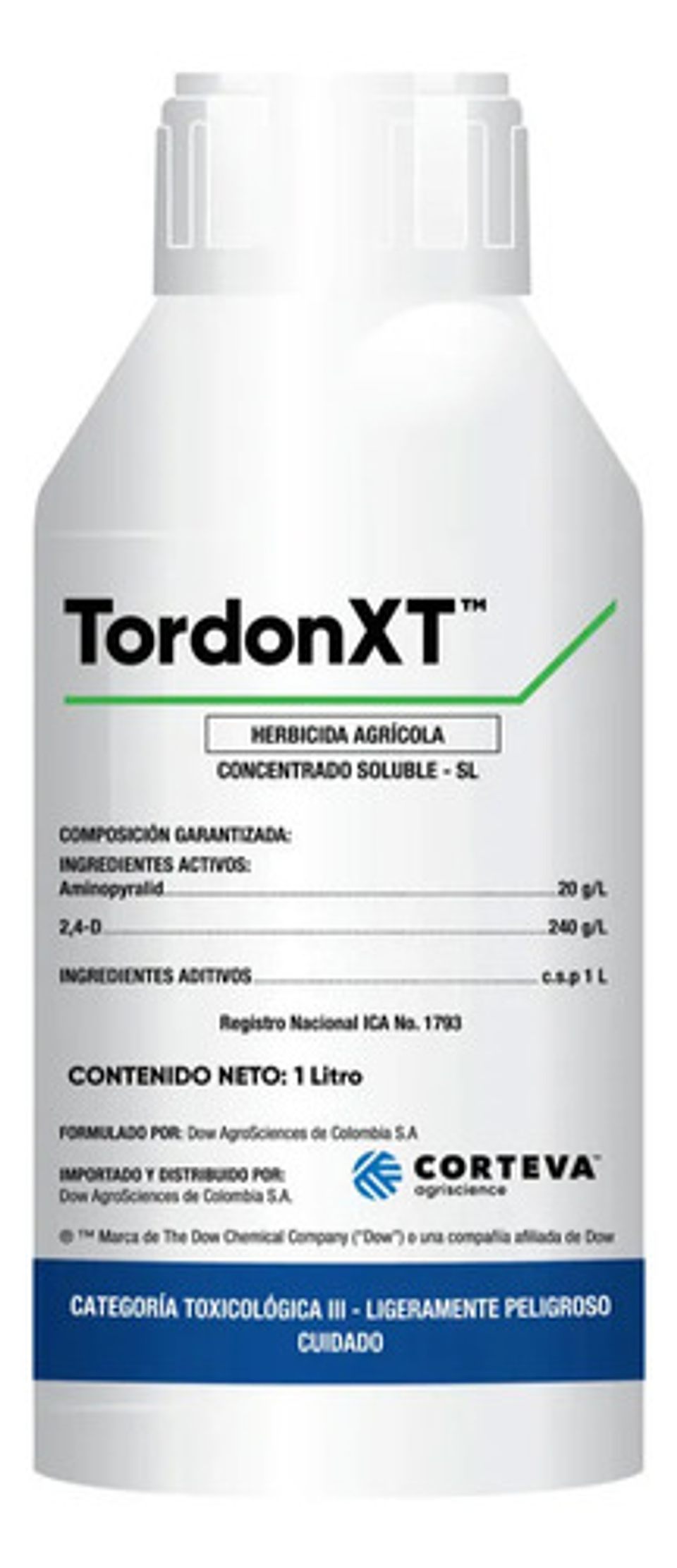 Herbicida Tordon Xl X Litro - Mata Hoja Ancha En Potreros 1