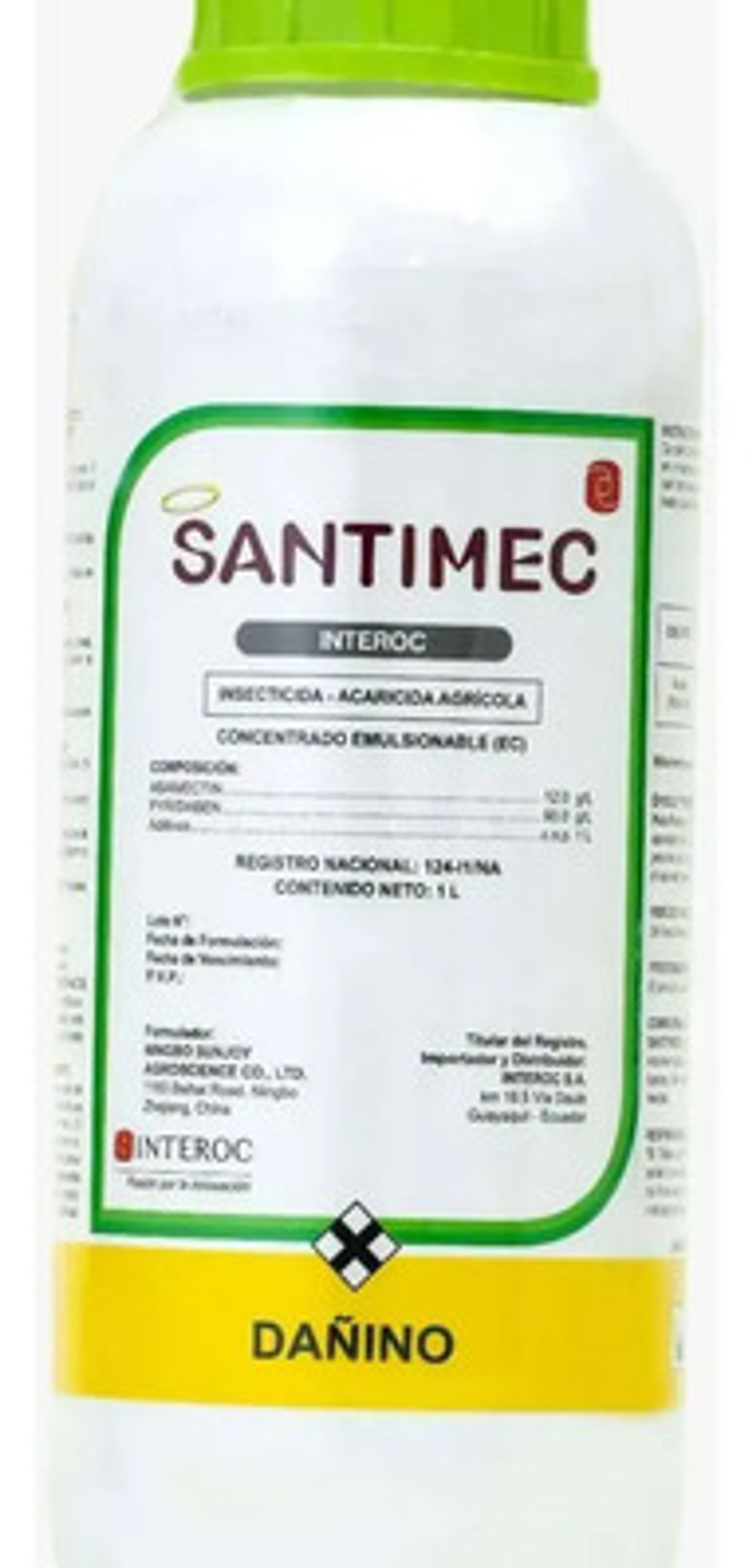Santimec X Litro Abamectina+ Piridaben  Interoc Acaro Cultiv 2