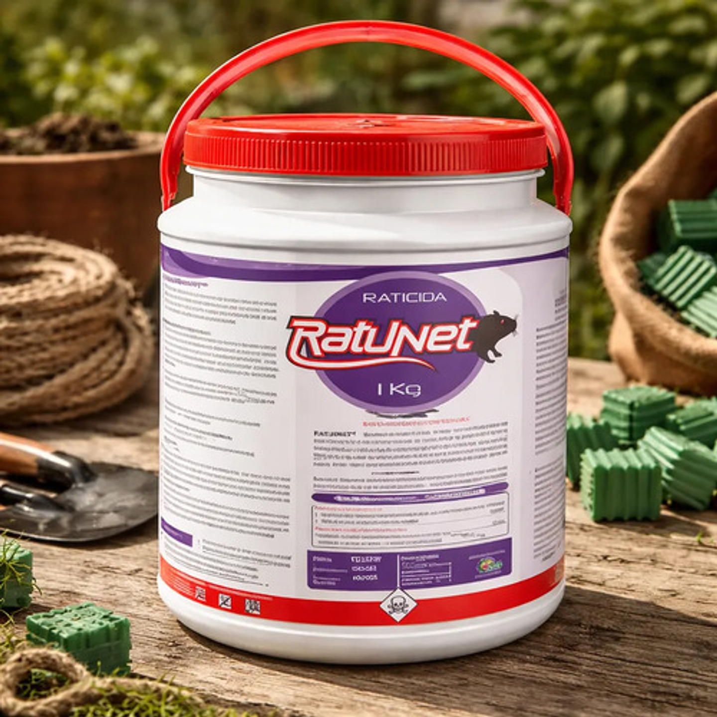 Rodenticida  Retunet Bloque Parafinado Ratas Y Ratones Xkilo 1