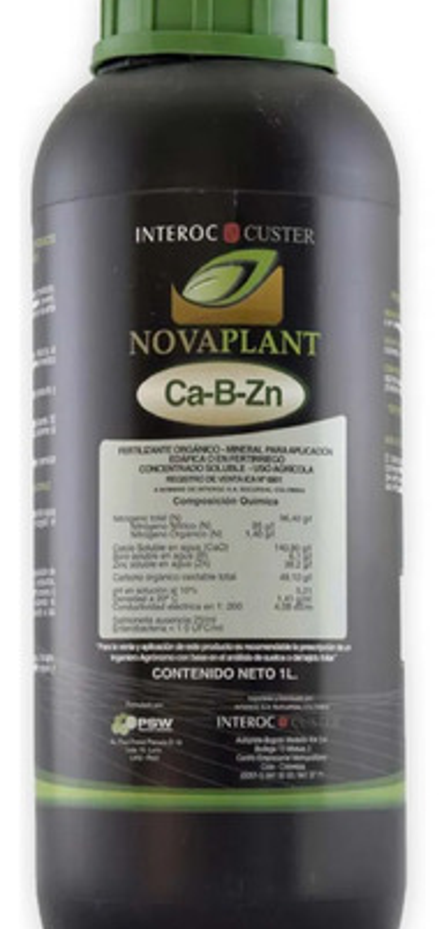 Novaplant Ca-boro-zinc X 1 Litro Interoc Nutricion Cultivos 1